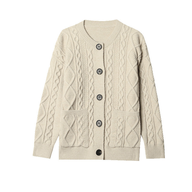 Spring And Autumn New Loose Soft Glutinous Knitted Cardigan Jacket