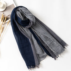 Autumn And Winter Leisure Style Simple Pure Cotton Scarf