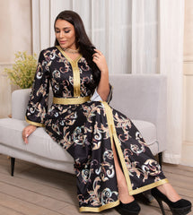 Printed Long Belt Dress Ramadan