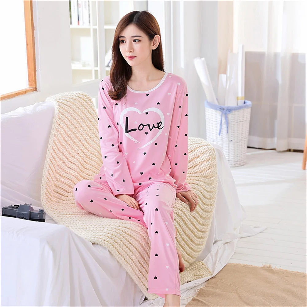 Kawaii Cartoon Ladies Womens Pyjamas