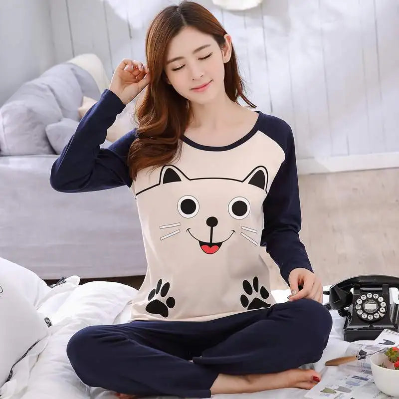 Kawaii Cartoon Ladies Womens Pyjamas