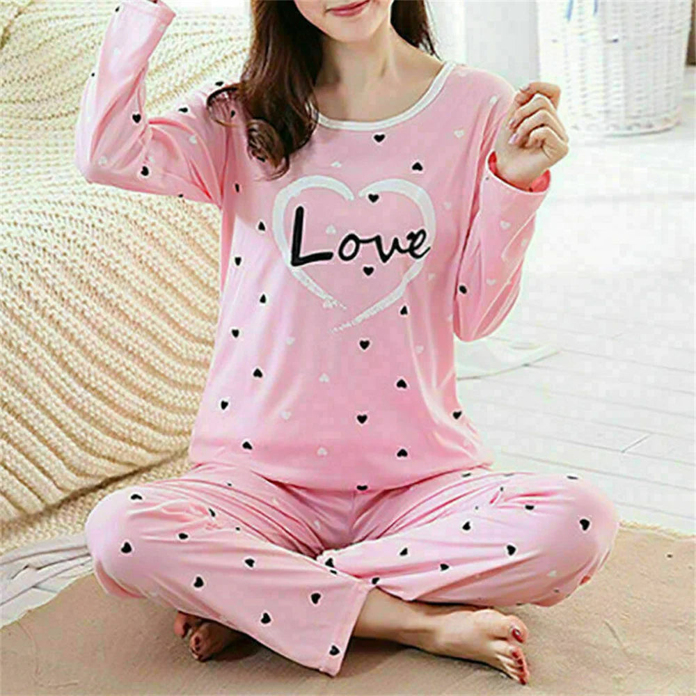 Kawaii Cartoon Ladies Womens Pyjamas