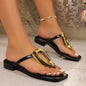 Comfortable Low Heel Flip-flops Beach Sandals