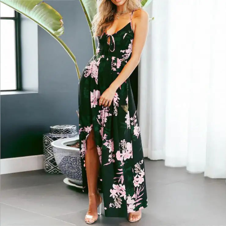 European And American Long Skirts, Printed Big Dresses, Foreign Trade Women'S Clothing