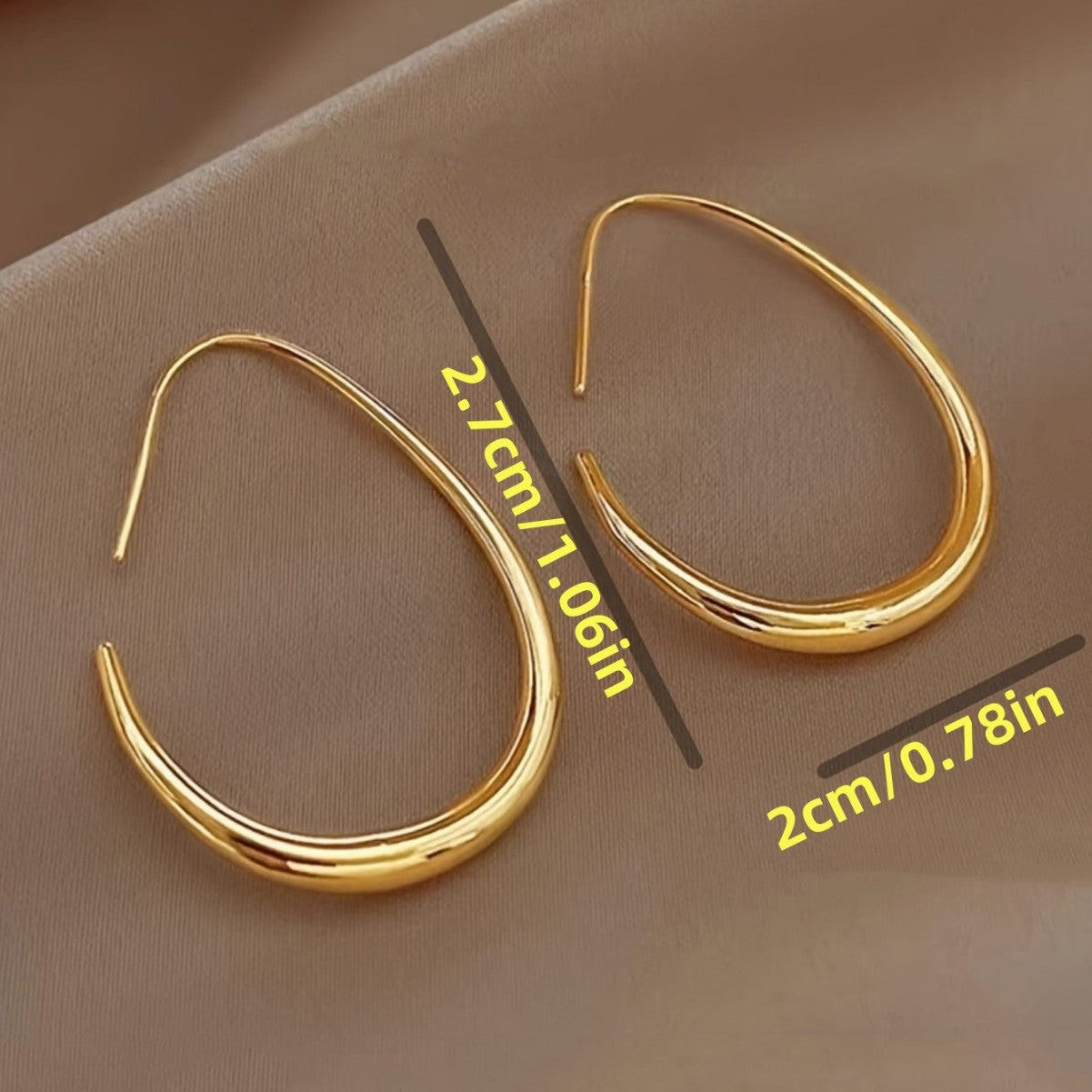 Retro Fashion And Personalized Water Drop Earrings Women