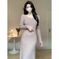 New Slim Fit Slimming Sheath Long Dress