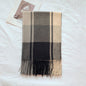 Artificial Cashmere Scarf Thickened Warm Tassel Shawl