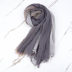 Autumn And Winter Leisure Style Simple Pure Cotton Scarf