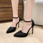 Women's High-heeled Sandals With Buckle Strap